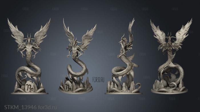 Western Zodiacs Capricorn 3d stl модель для ЧПУ