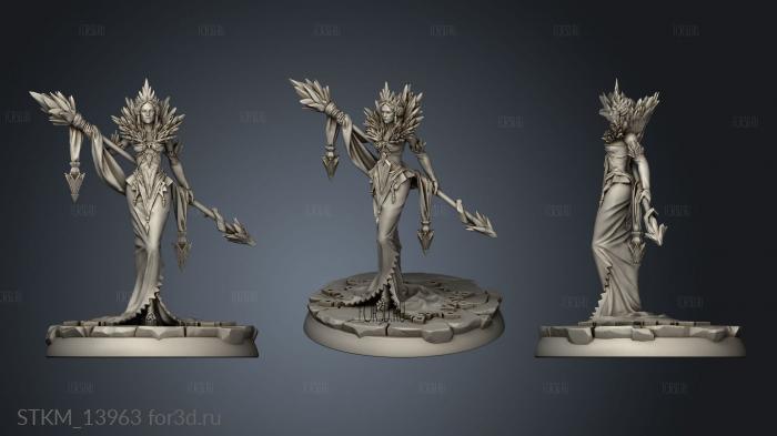 Helga the Frost Witch stl model for CNC