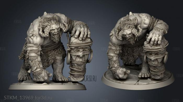 Monsters Troll Siegebreaker stl model for CNC