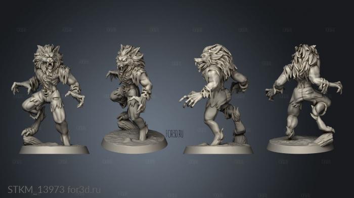 Werewolf Hunters Wolf 3d stl модель для ЧПУ