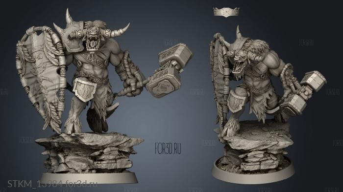 Minotaurs Fell Falls Dargo Foul The stl model for CNC