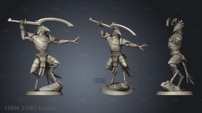 Kenku Soldiers Lord The Soldier Khopesh Guard stl model for CNC