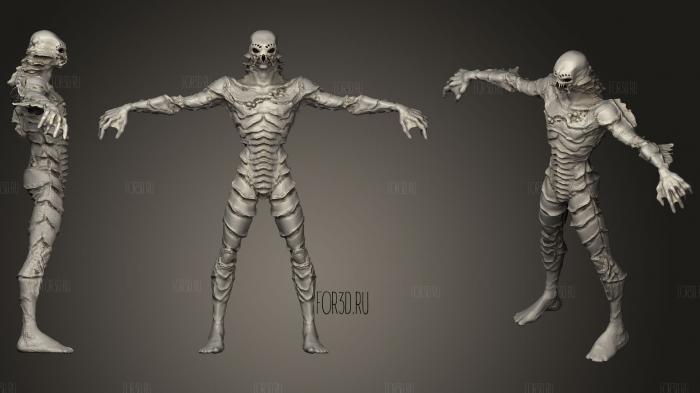 Creature From The Black Lagoon stl model for CNC