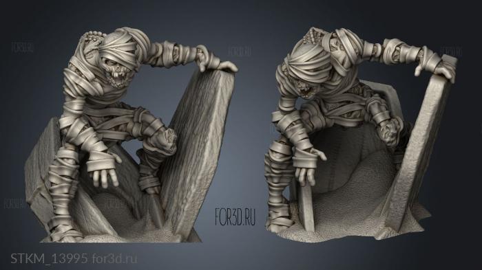 Mummies mummy stl model for CNC