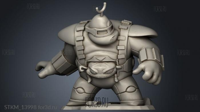 Krang Chibi stl model for CNC