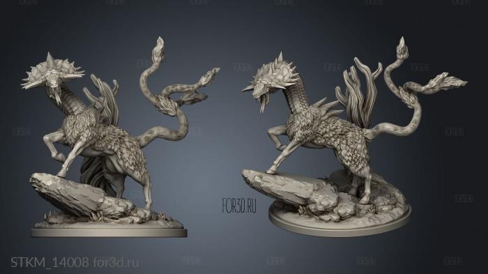 Questing Beast stl model for CNC