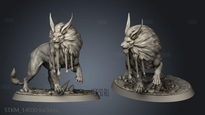 Elves the Eternal Summits II Troops Overlord Crag Lions stl model for CNC