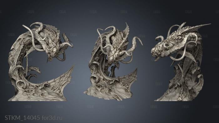 Trench Abyssal Depths under the Aboleth stl model for CNC