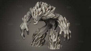 Герой Изображает Великого Ледяного Элементаля 3d stl модель для ЧПУ