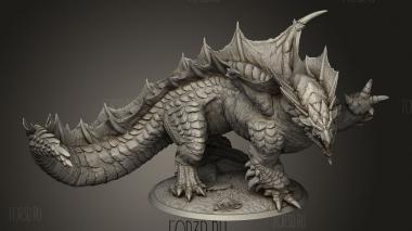 Лорд Коричневый Дракон Взрослый 3d stl модель для ЧПУ