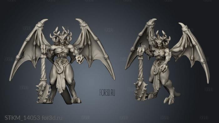 Hell Hath Fury Grand Fiend Wings stl model for CNC