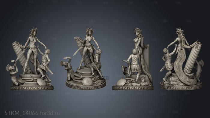 Escultor Medusa Greek 3d stl модель для ЧПУ