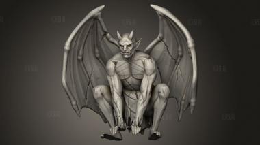 Хвост горгульи 3d stl модель для ЧПУ