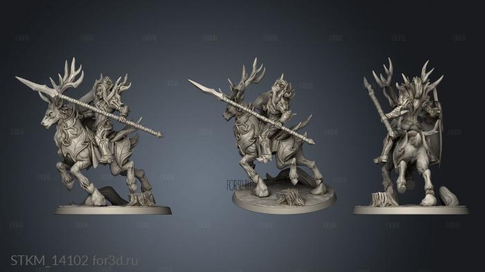 Sylvan Knights Stag Rider stl model for CNC