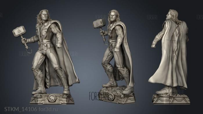 hor Statue Thor stl model for CNC