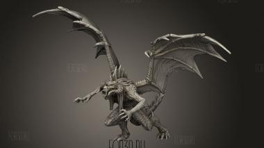 Час Демонов Атака Драконьего Демона Черным Дыханием 3d stl модель для ЧПУ