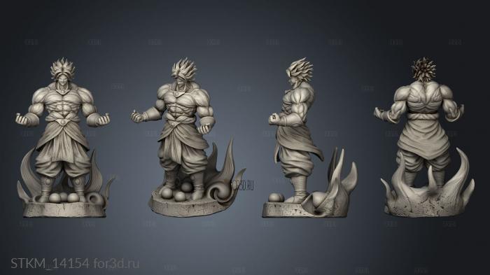 Mandos Broly Dragonball Fighter Balls stl model for CNC