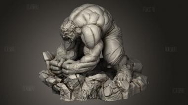 Удар Халка 3d stl модель для ЧПУ