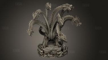 Гидра 3d stl модель для ЧПУ