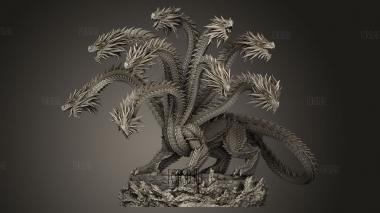 Гидра 3d stl модель для ЧПУ