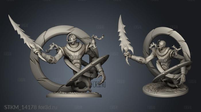 Darkness Elemental Attacking stl model for CNC