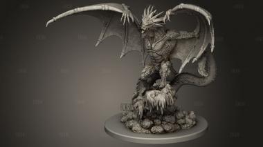 Ледяной дракон dragon 3d stl модель для ЧПУ