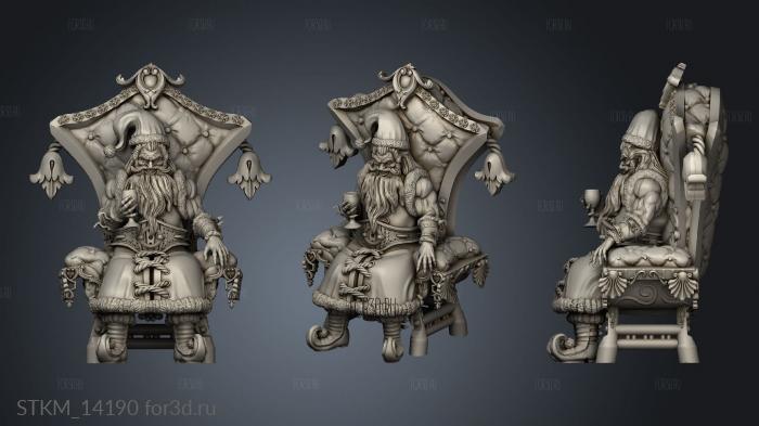 ild Winter Holidays Wild Santa Claus Throne stl model for CNC