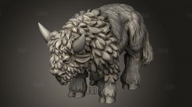 Индейцы бизон 3d stl модель для ЧПУ