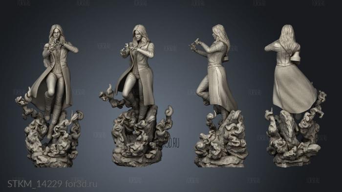 Scarlet witch statue Marvel Comics Dynamic 3d stl модель для ЧПУ