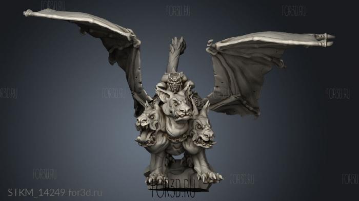 warp zagreb the heinous cerberus rider stl model for CNC