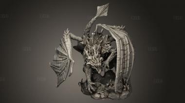 Ядовито-Зеленый Дракон Калотен 3d stl модель для ЧПУ