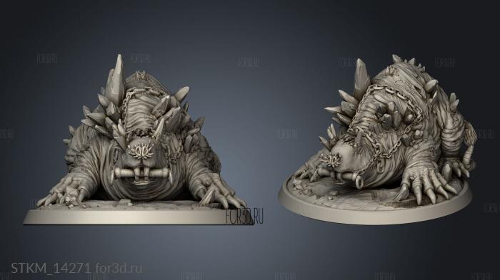 Kragudur Clan Giant Mole stl model for CNC