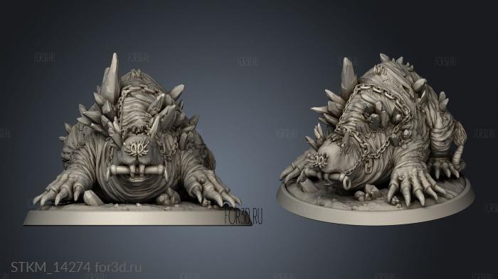 Kragudur Clan Giant Mole stl model for CNC