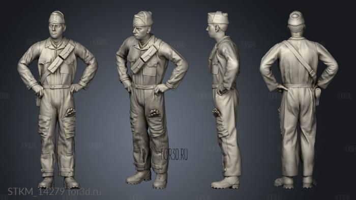 Italian Tank Crew 3d stl модель для ЧПУ