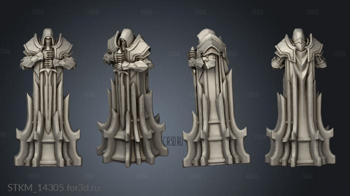 Paladin Chess Black pawn 3d stl модель для ЧПУ