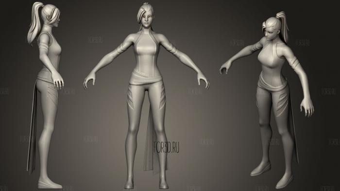 Fortnite Psylocke Item Shop Skin 3d stl модель для ЧПУ