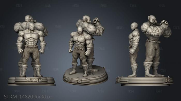 Jiren Toppo Statue Razo stl model for CNC