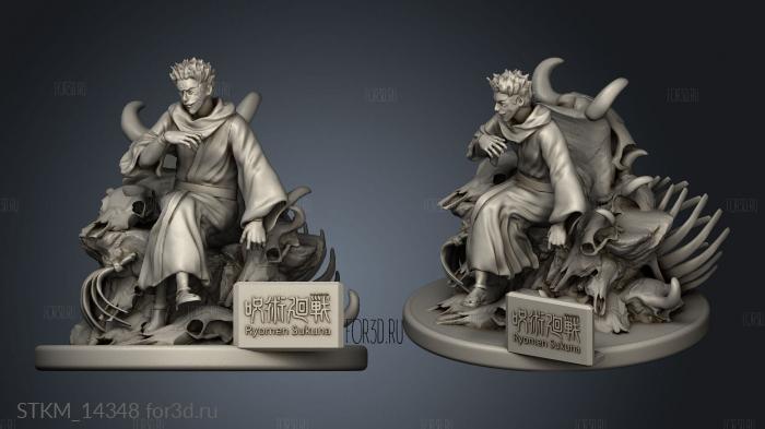 jujutsu kaisen sukuna ryomen ryomening stl model for CNC