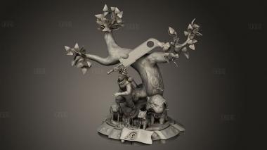 Дерево какаши 3d stl модель для ЧПУ