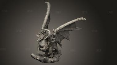 Могучий Клыкастый Дракон 3d stl модель для ЧПУ