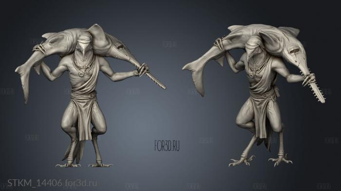 Kenku Fishermen Lord The fisherman carry stl model for CNC