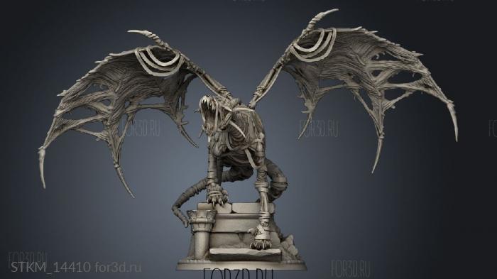 Mummy Dragon stl model for CNC