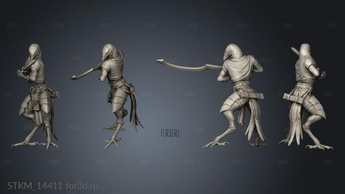 Kenku Soldiers Lord The Soldier Khopesh Mid Guard 3d stl модель для ЧПУ