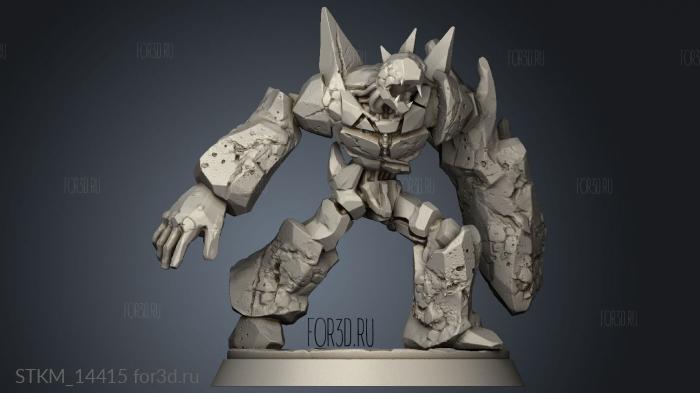 Moon Glaive Stone Goliath stl model for CNC