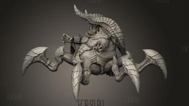 Морской демон Крилганатх 3d stl модель для ЧПУ