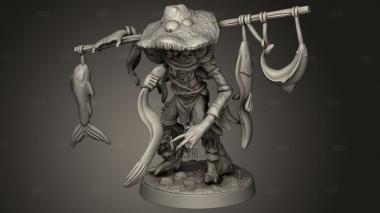 Грибная протока Микониды Миконид Рыбный Гриб 3d stl модель для ЧПУ