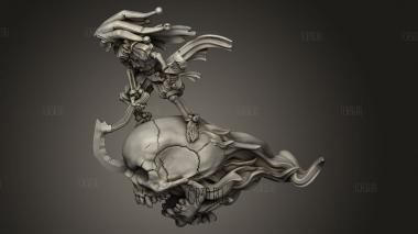 Доминион нежити Девлин Всадник Черепов 3d stl модель для ЧПУ