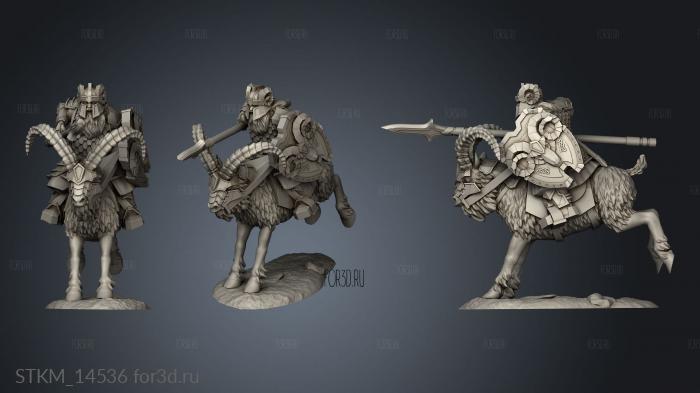 Silver Goat Dwarves Speen stl model for CNC