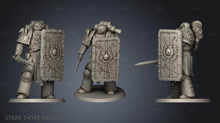 Legio True Omega Marines Praetorian stl model for CNC