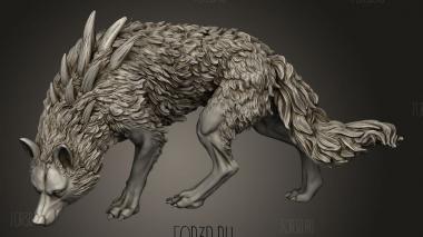 Охотники на Драконов,Волки,Дикий Волк 3d stl модель для ЧПУ